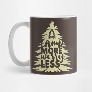 Camp More Worry Less Tree Mug